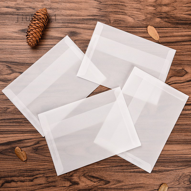 Phong bì thư màu trắng bằng thủ công dễ thương tiện dụng