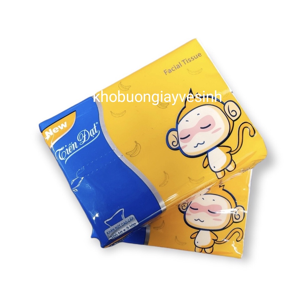 (COMBO 2 GÓI)  GIẤY ĂN RÚT TIẾN ĐẠT 100 TỜ 3 LỚP