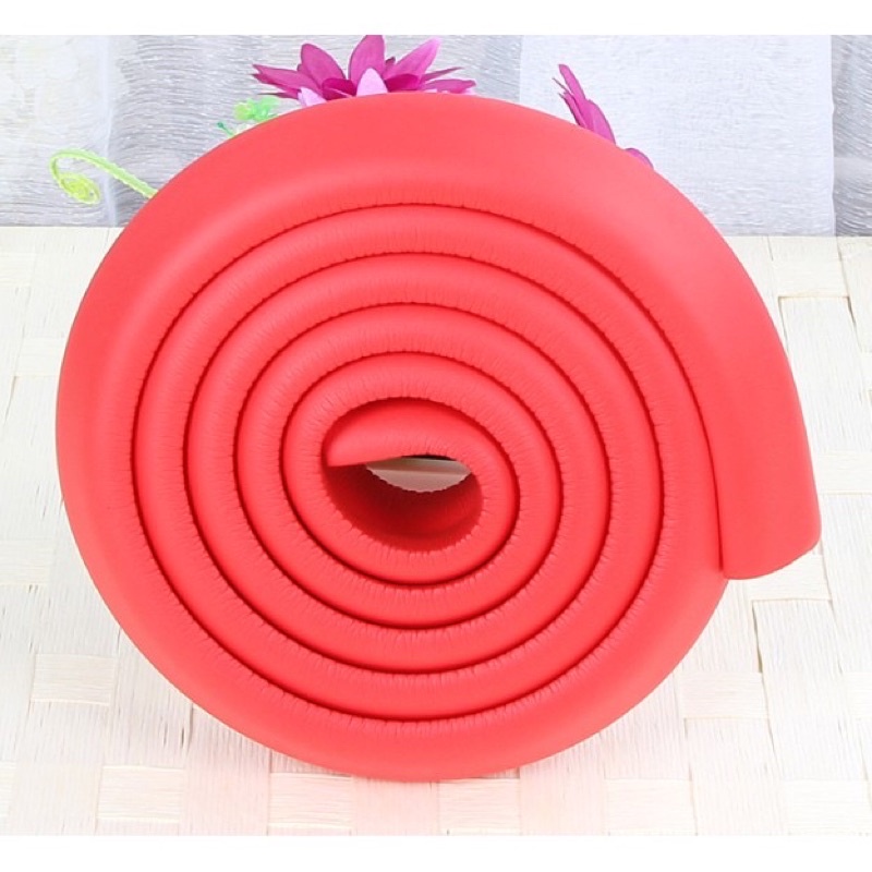 Xốp bọc cạnh bàn, góc bàn giữ an toàn cho bé [Bọc cạnh dài 2m, cao su NBR mềm mại]