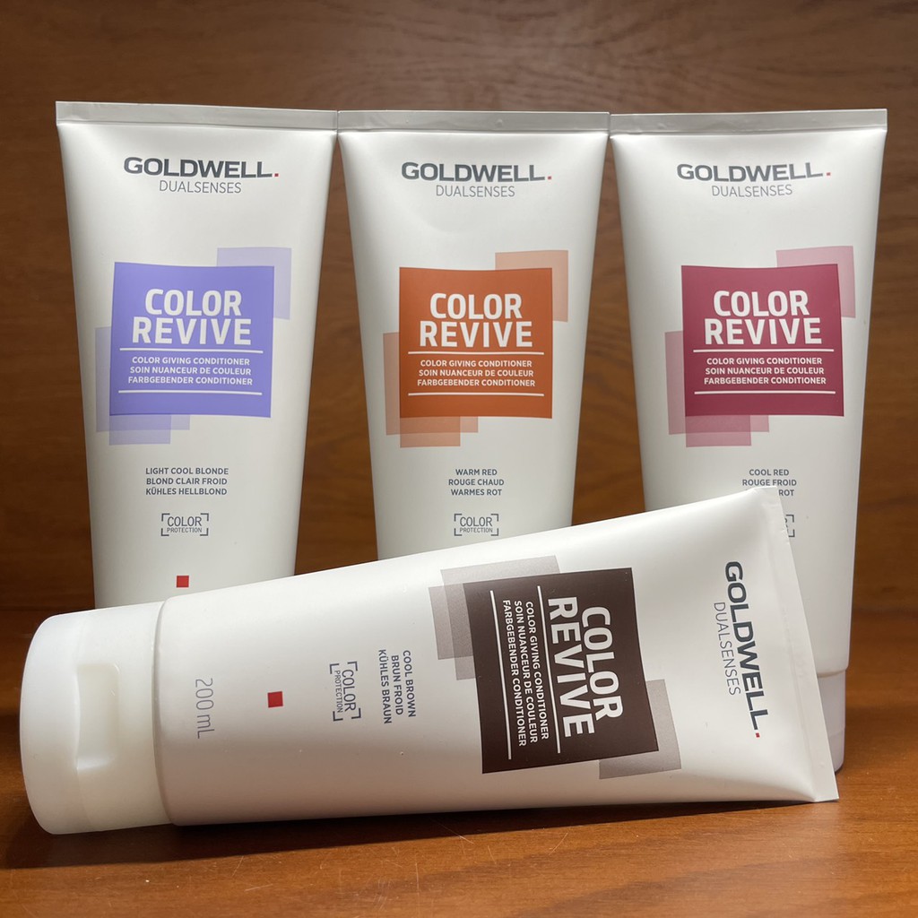 Dầu xả cung cấp hạt màu Dualsenses Color Revive Goldwell Color Giving Conditioner 200ml (Light cool blonde)