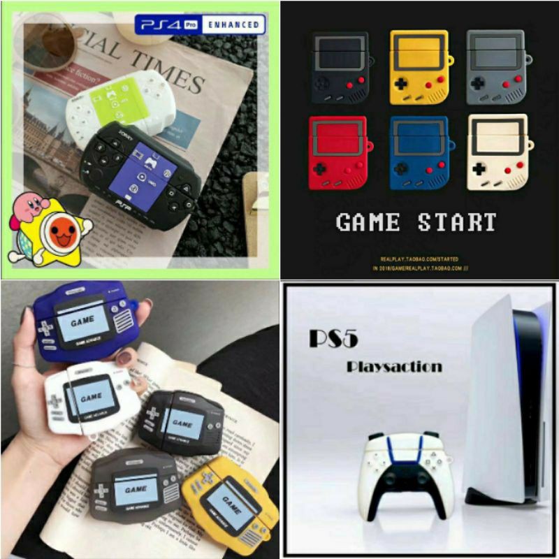 (Order 7 ngày) Case bảo vệ Airpods Pro/1/2/i9s máy chơi game play station ps5/ psp/ nintendo gameboy/ GBA advance