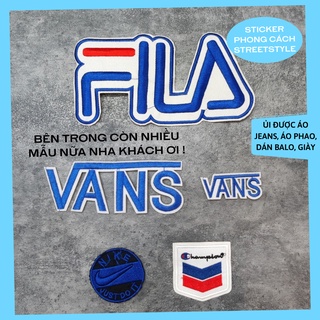 Sticker ủi áo Cao cấp - CÓ SẴN KEO ỦI - sticker vải dùng làm miếng vá áo, phụ kiện trang trí quần áo, balo, giày, nón
