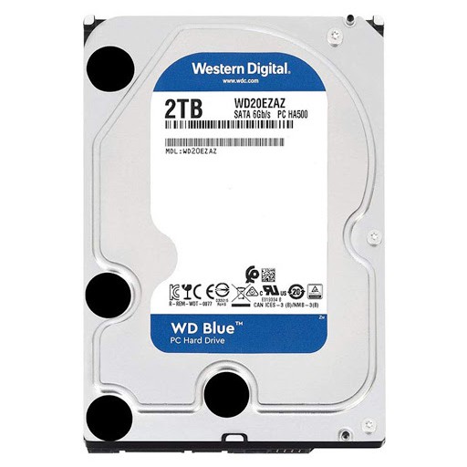 Ổ cứng HDD Western Digital Blue 2TB 3.5&quot; SATA 3 - WD20EZAZ - Hàng chính hãng new 100%