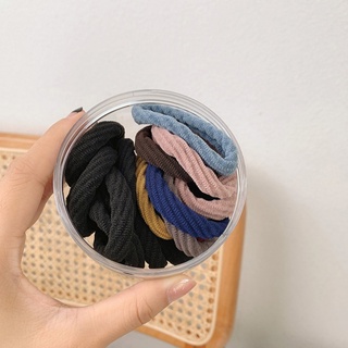 Set 20 Thun Cột Tóc Không Đường May Co Giãn Tốt