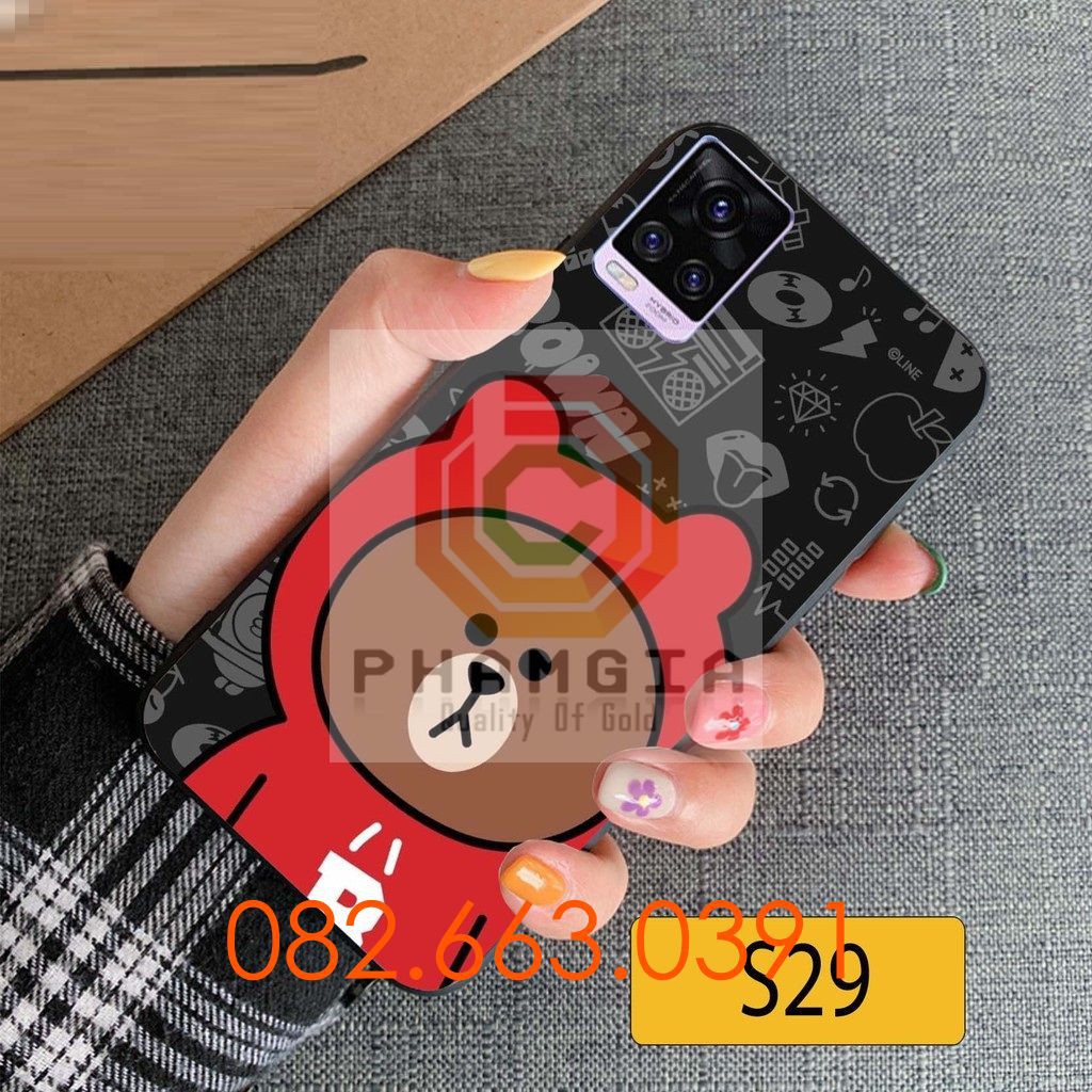Ốp lưng Vivo V20 dẻo in hình thỏ cony dễ thương
