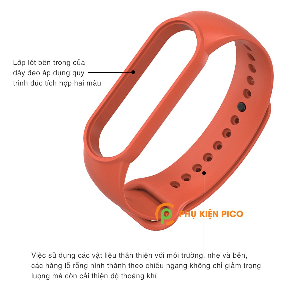 Dây đeo thay thế Xiaomi Mi Band 5 full box dây silicon vòng đeo tay Miband 5 nhiều màu