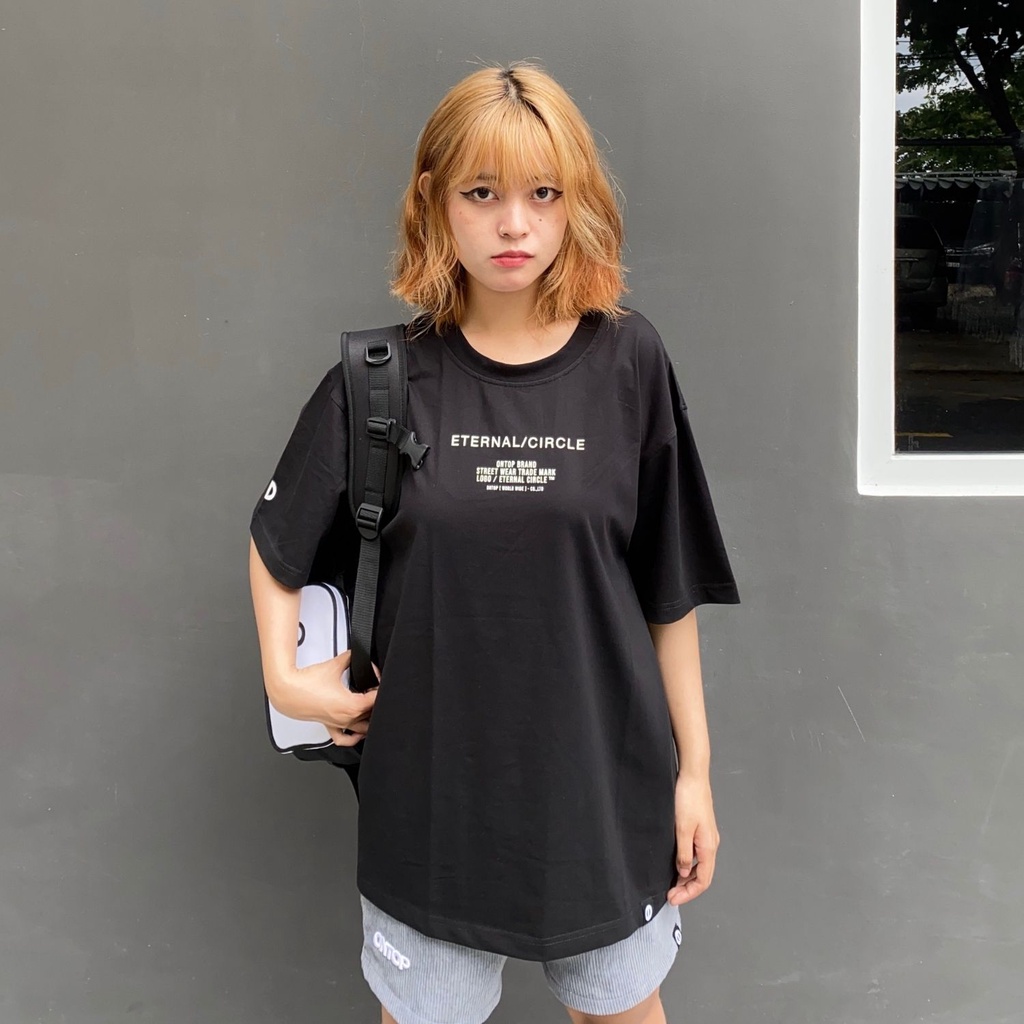 Áo thun local brand chính hãng ONTOP form rộng tay lỡ màu đen - Eternal | BigBuy360 - bigbuy360.vn