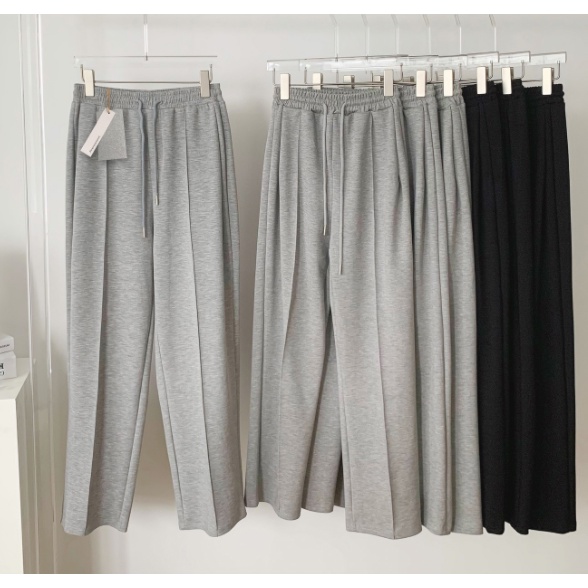 Quần thể thao ống đứng thời trang Hàn Quốc giản dị cho nữ