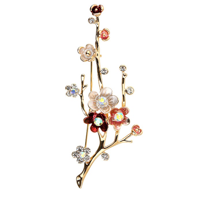 Cài áo thời trang hoa đào cao cấp GC37