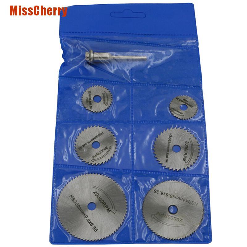 Bộ 7 Lưỡi Cưa Tròn Hss Chất Lượng Cao