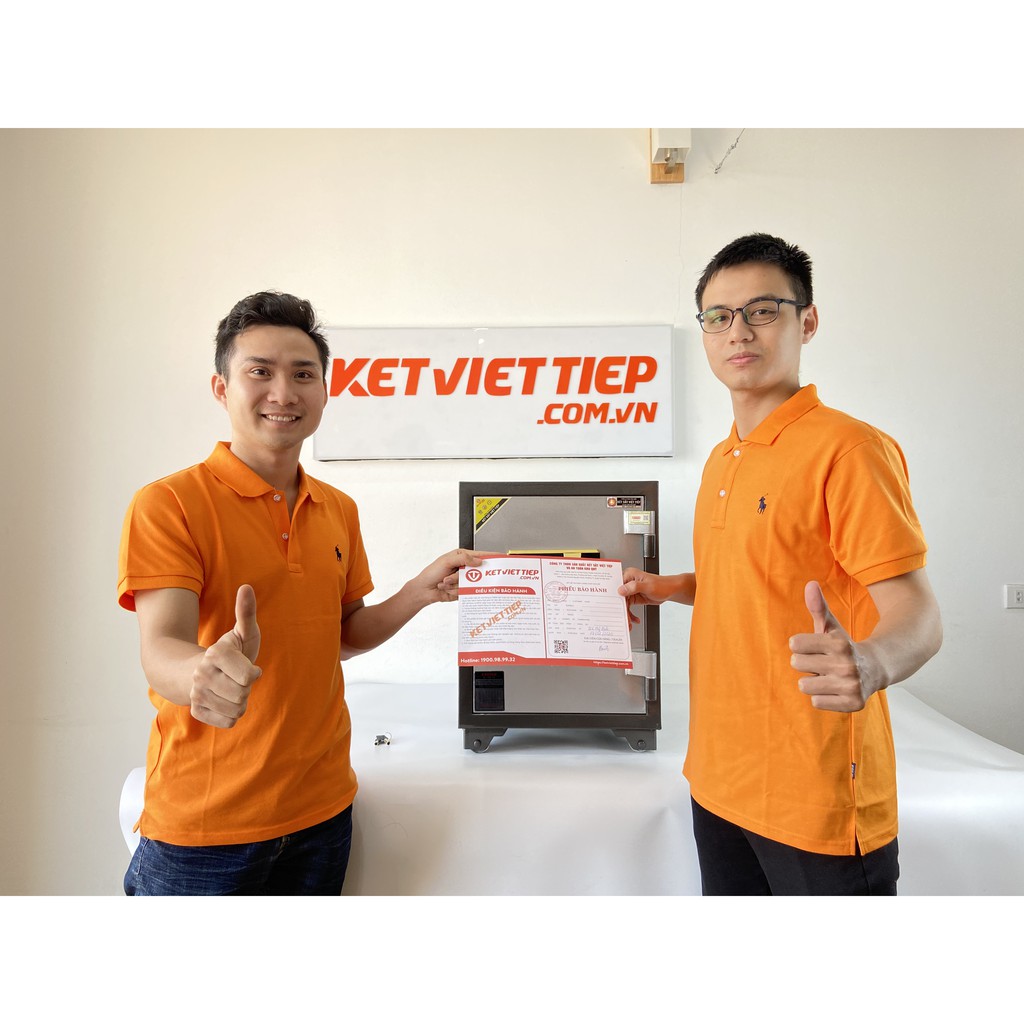 Két Sắt Việt Tiệp Khóa Cơ K411BL Màu Vàng