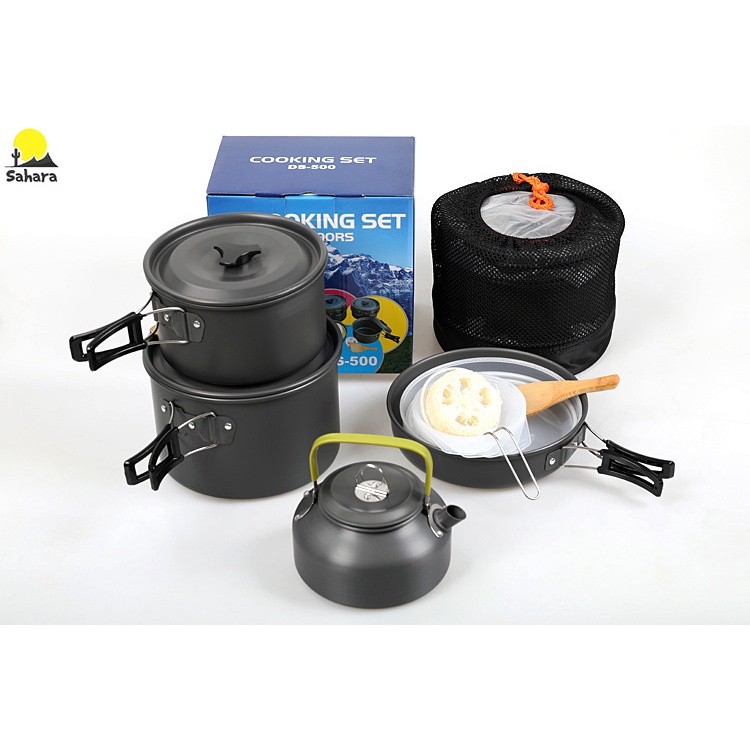 Bộ nồi dã ngoại cắm trại DS-508 dành cho 4-5 người