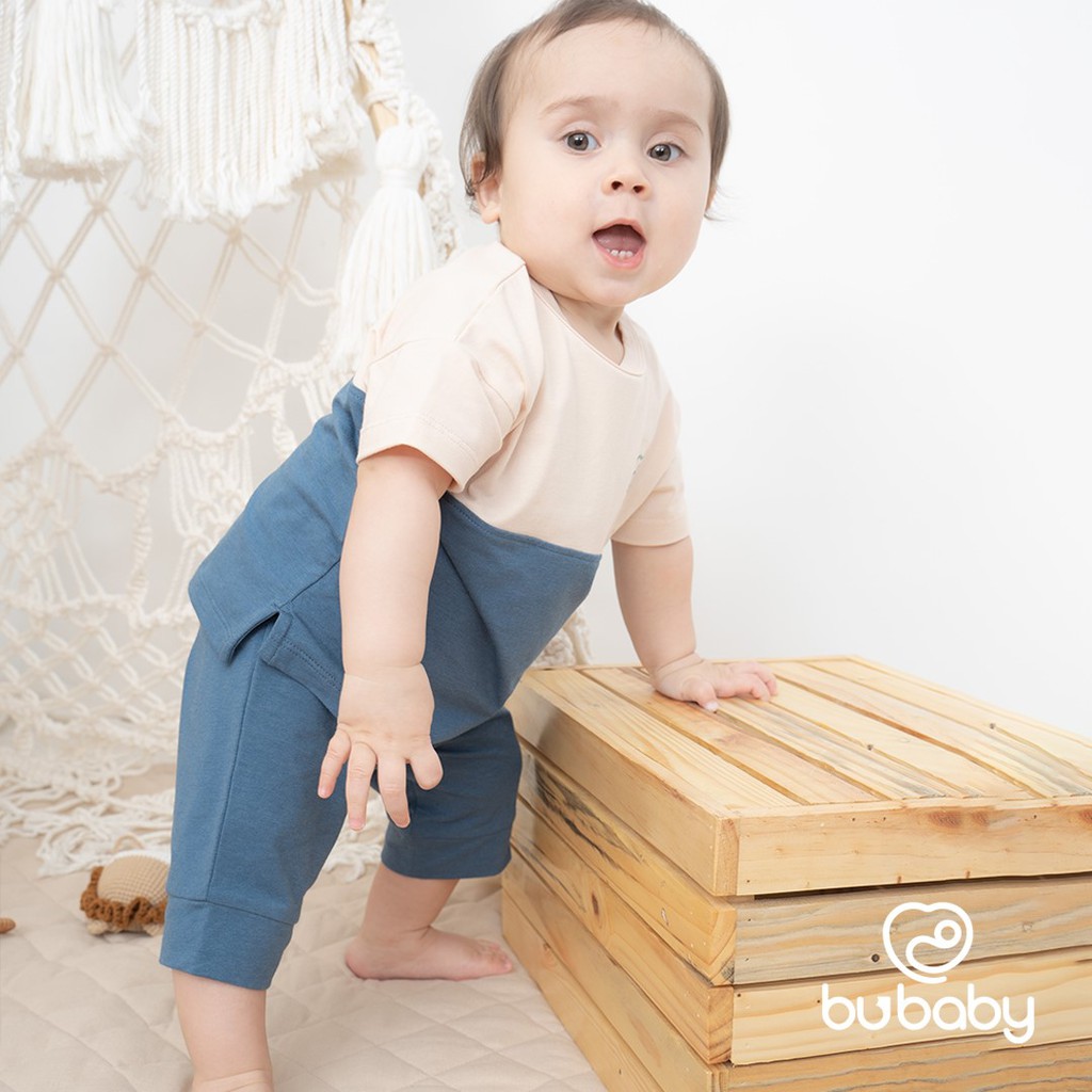 BU Baby - Bộ cổ tròn ngắn tay Kyomi Intermix cho bé trai bé gái