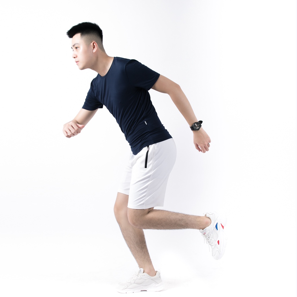 Áo thun nam cao cấp cổ tròn vải cotton co giãn dày dặn Dáng Slim Fit CIZA ATNS21 | BigBuy360 - bigbuy360.vn