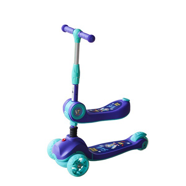 Xe trượt scooter 3 bánh có đèn, có nhạc cho bé Broller BABY PLAZA S979M