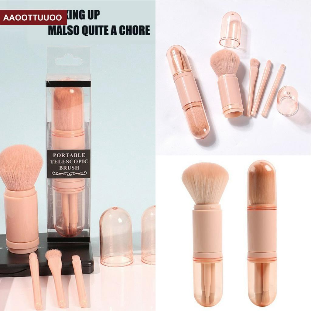 [Hàng mới về] Cọ trang điểm mắt mini thu gọn 4 trong 1 tiện lợi