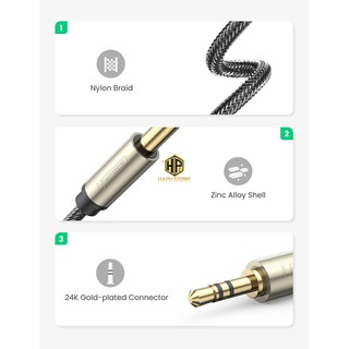 DÂY CÁP AUDIO 3.5MM TO 6.5MM UGREEN 10628