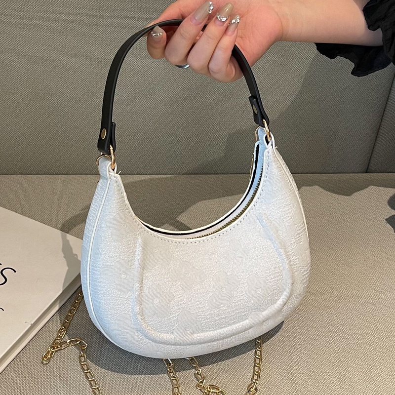 Túi Xách Đeo Vai Phối Dây Xích Thời Trang Thanh Lịch Dành Cho Nữ
