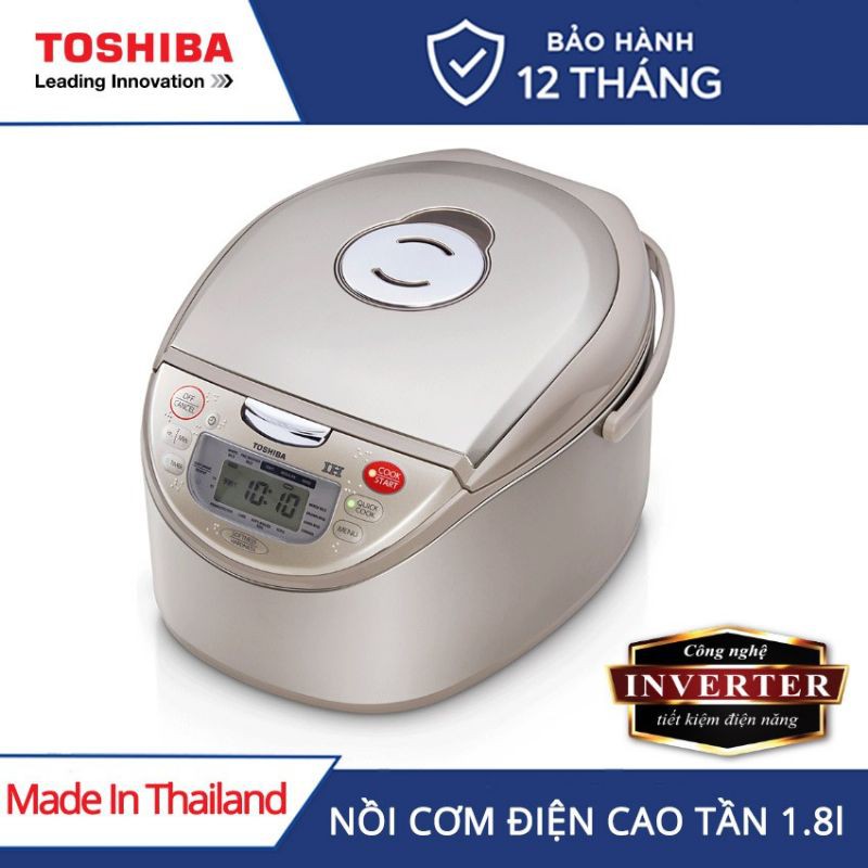 Nồi cơm điện cao tần Toshiba 1.8 lít RC-18RH(CG)VN - Made in Thailand