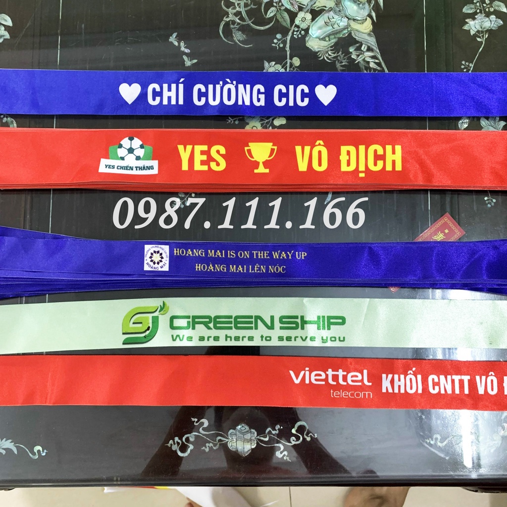 In Băng Rôn Đeo Đầu theo yêu cầu