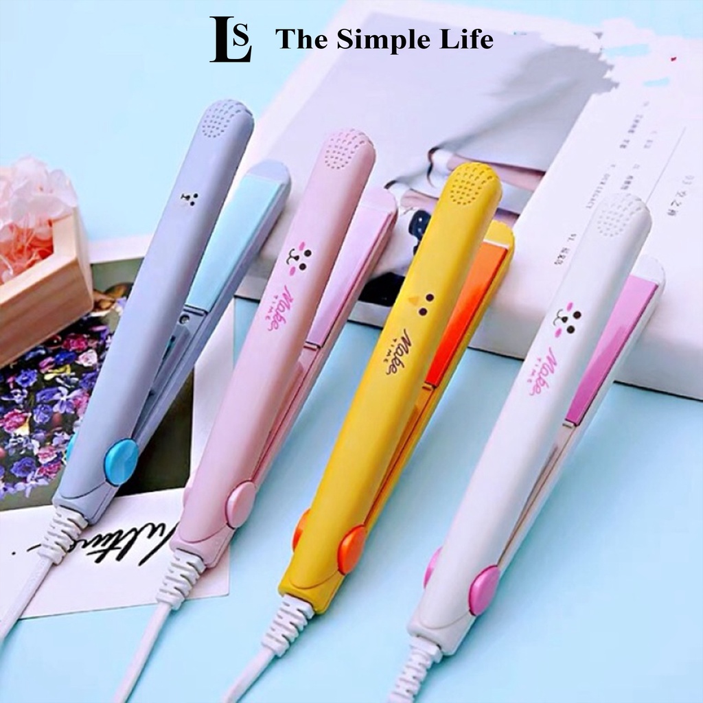 Máy duỗi tóc, máy bấm, ép, dập xù, uốn sấy tóc mini cute nhỏ gọn du lịch đa năng, làm đẹp cho cả nam và nữ [CHÍNH HÃNG]