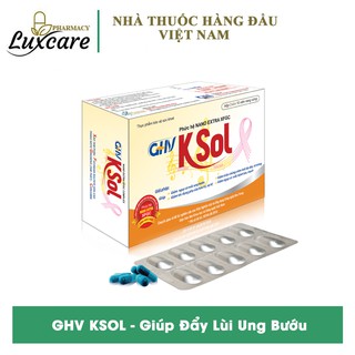 GHV KSOL Với Phức Hệ Nano Extra XFGC Giúp Đẩy Lùi Ung Bướu Hộp 30 Viên