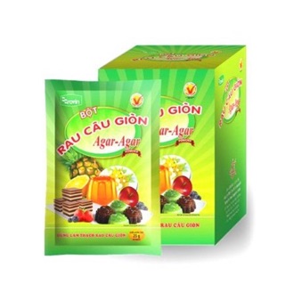 Hộp bột rau câu giòn Hoàng Yến 25gx10 gói