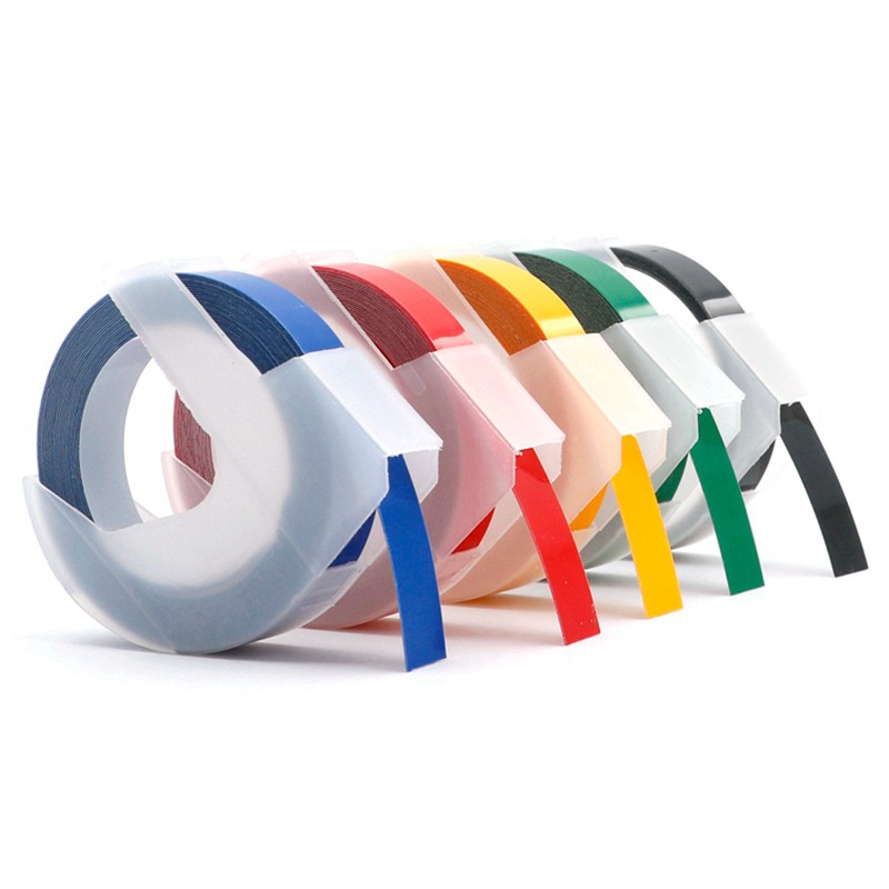 Bộ 5 Cuộn Băng Keo Dập Nổi 3d Bằng Nhựa 9mmx 3m | BigBuy360 - bigbuy360.vn