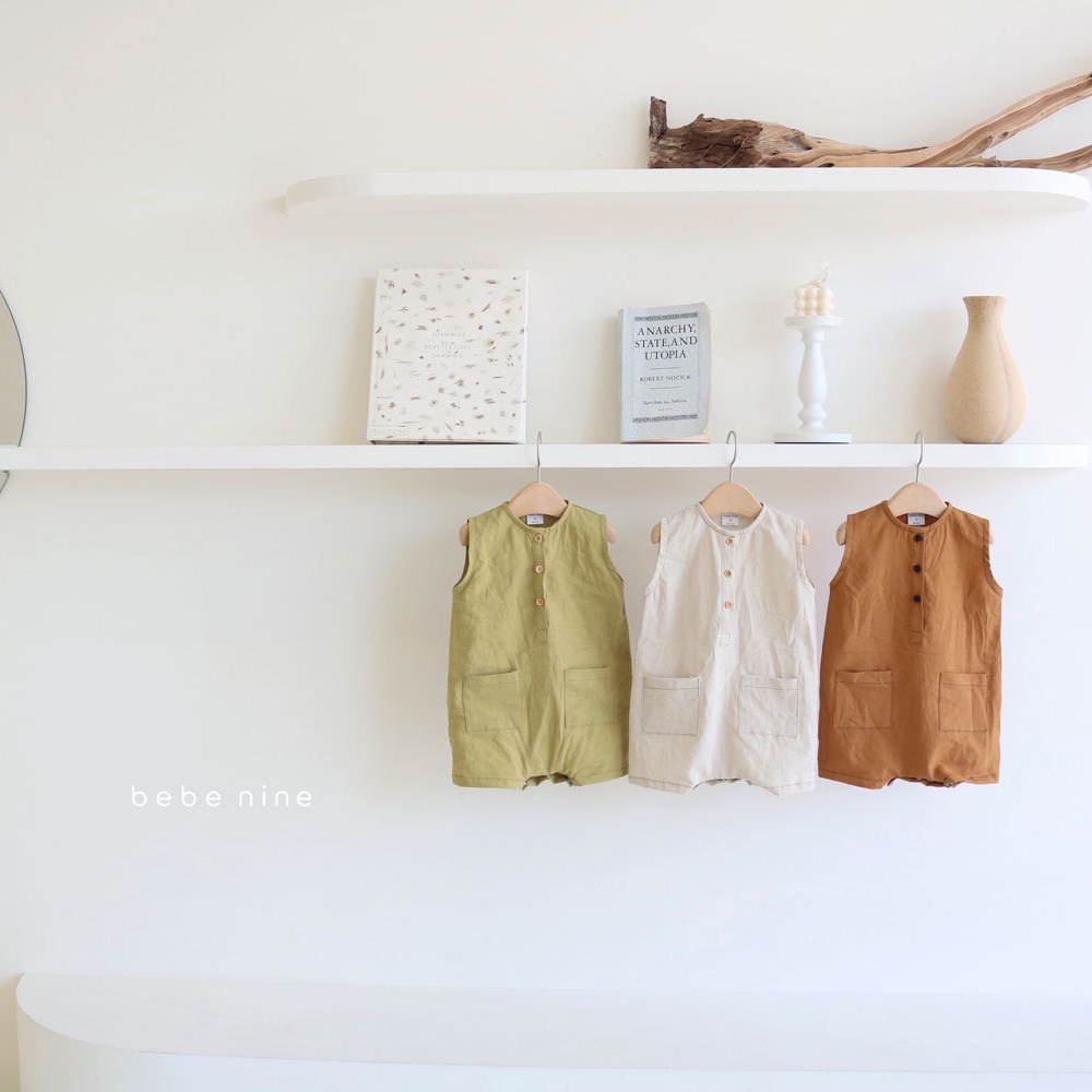 Bộ Áo Liền Quần Sát Nách Thời Trang Mùa Hè Cho Bé Sơ Sinh