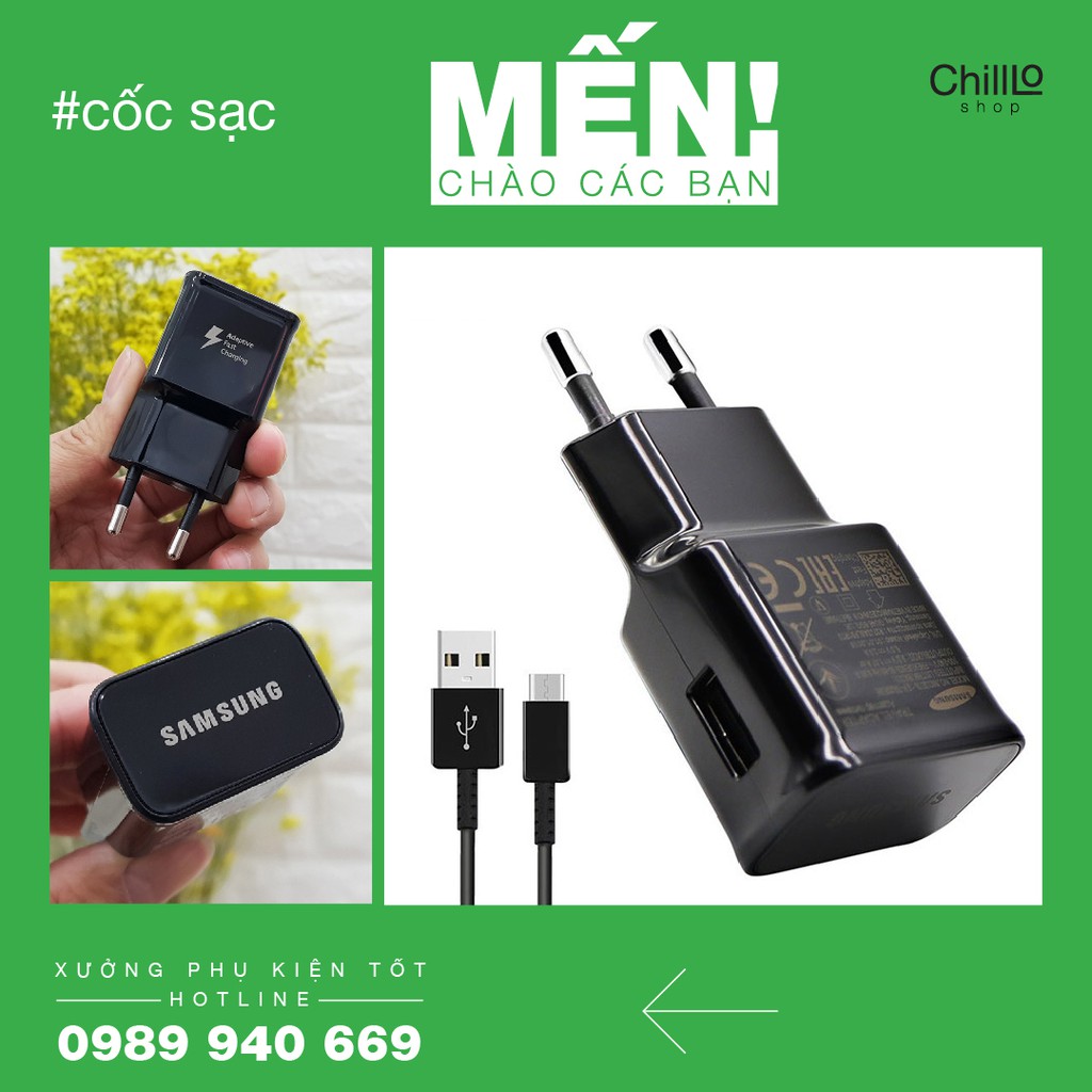 Củ Sạc Nhanh 15W Samsung 5V-2A Chính Hãng - Cốc sạc Nhanh Dành Cho Điện Thoại/ Máy Tính Bảng Adaptive Fast Charging 15 W