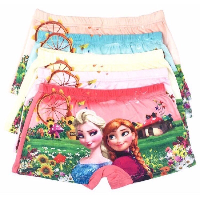 Quần lót đùi bé gái 3D công chúa Elsaz.