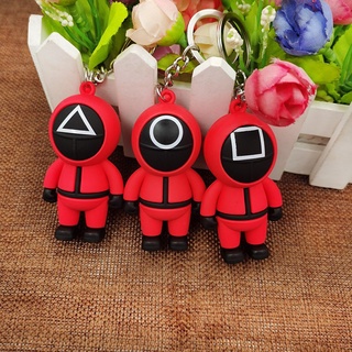 Móc khóa nhân vật Squid game hot trend chất liệu silicone cao cấp