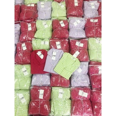 Sét bộ pizama xốp kẻ ô vuông 3158