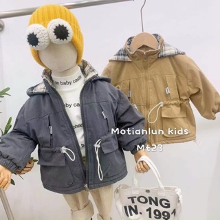 Áo khoác thô lót lông siêu ấm