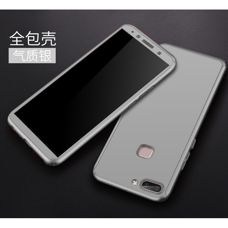 Ốp điện thoại cứng bảo vệ toàn phần kèm kính cường lực cho Xiaomi redmi Note 5A Prime/Y1