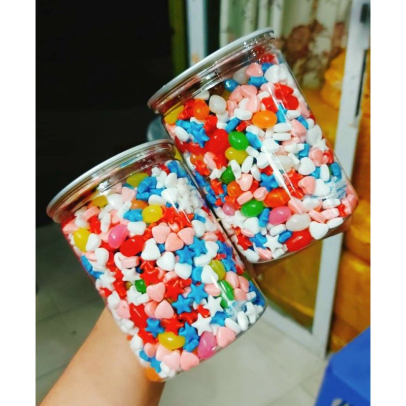 1 lon 300gr kẹo ngũ sắc Thái Lan