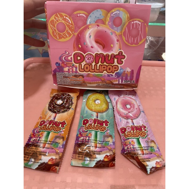 Kẹo mút que phát sáng hình bánh Donut (3 cây)