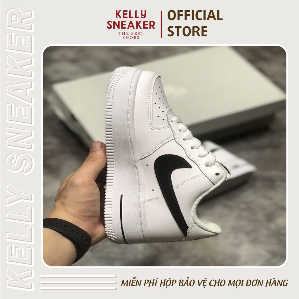 [KELLY SNEAKERS] Giày A F 1 07 New Trắng Thấp Cổ Swoosh Đen Cao Cấp (Ảnh Thật + Hàng Sẵn)