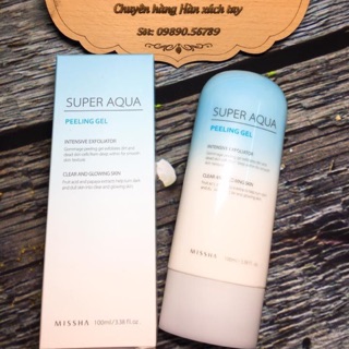 💯 💯 💯tẩy tế bào chết #missha super aqua mẫu mới 2017