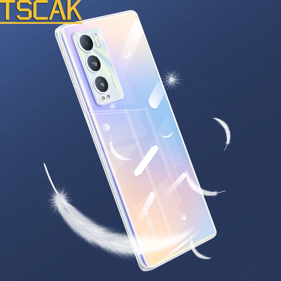 Ốp điện thoại TPU silicone trong suốt cho Realme 8 Pro C21 C21Y C25 C25S C20 Q3I Q3 Pro Carnival Gt Explorer Master