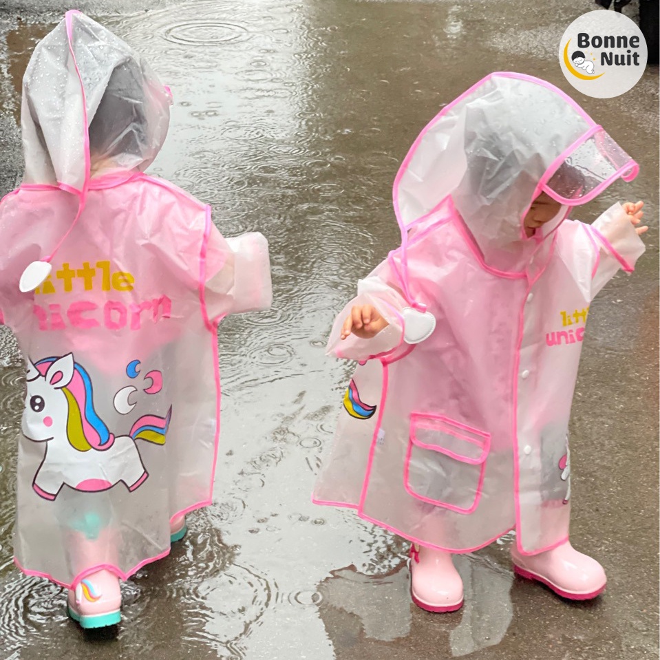 Áo mưa cho bé⭐️Áo mưa trẻ em trong suốt ⭐️ Áo mưa cho bé 1-9 tuổi ⭐️ 4 hoạ tiết siêu yêu