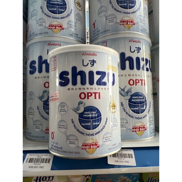 Sữa bột Aiwado SHIZU OPTI GOLD 0+, 1+, 350g, 810g