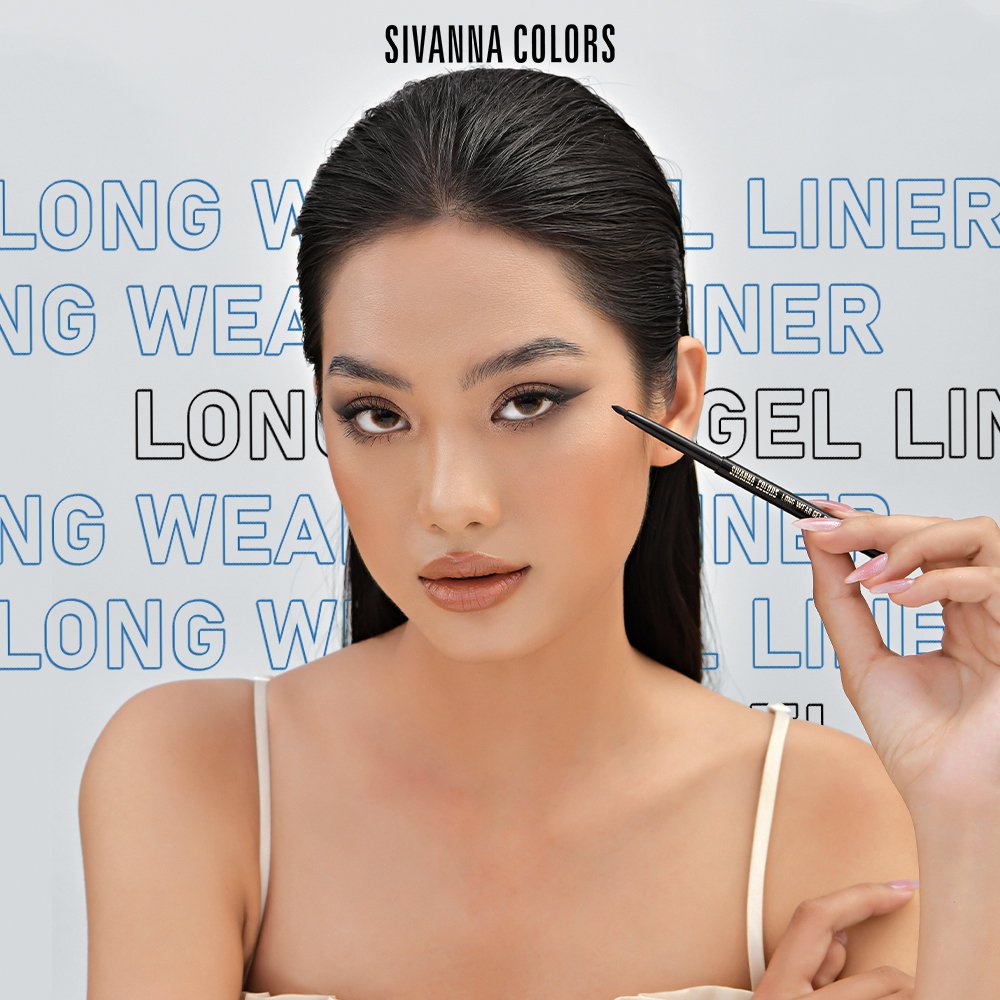 Kẻ mắt Sivanna Colors long wear gel eyeliner pen (HF777) - black | BigBuy360 - bigbuy360.vn