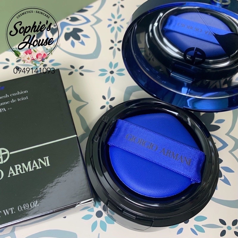 Phấn nước Giorgio Armani xanh - Essence in Balm Mesh Cushion