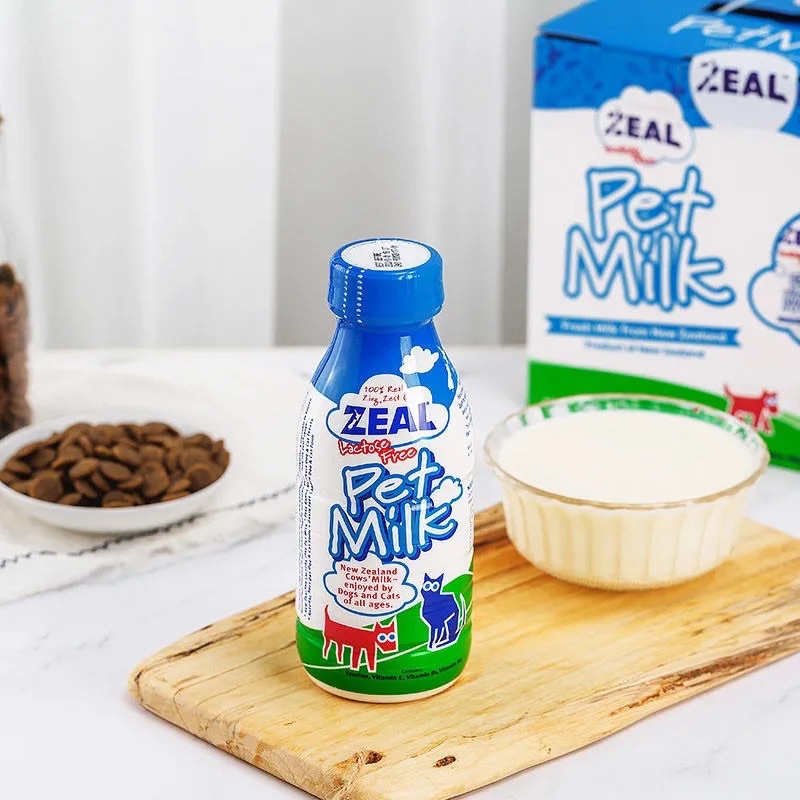 Sữa ZEAL - Sữa tươi dê tiệt trùng không chứa Lactose cho chó mèo chai 380ml