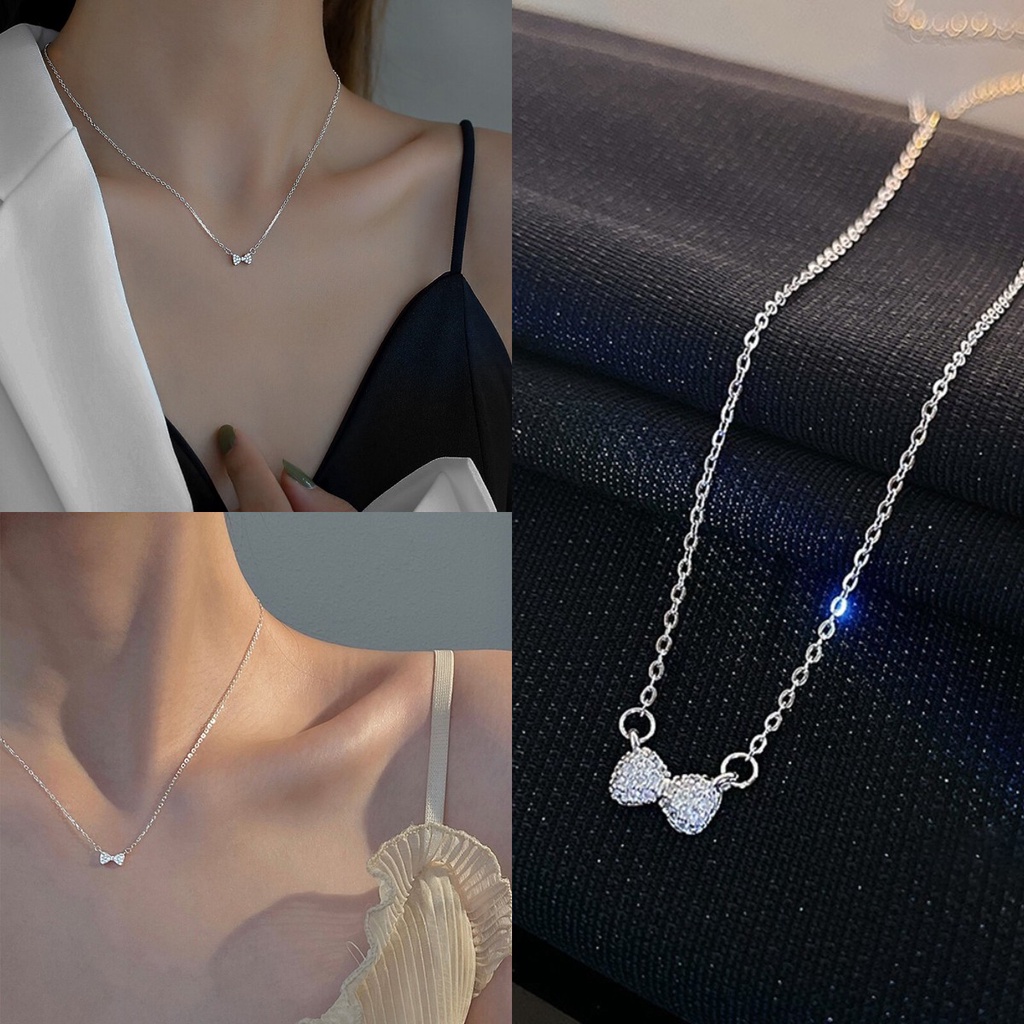 Vòng cổ mặt nơ xinh xắn thời trang