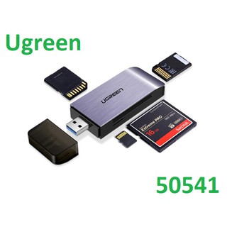 Đầu đọc thẻ đa năng tích hợp đọc 4 loại thẻ sd/tf/cf/ms chuẩn usb 3.0 chính hãng ugreen 50541