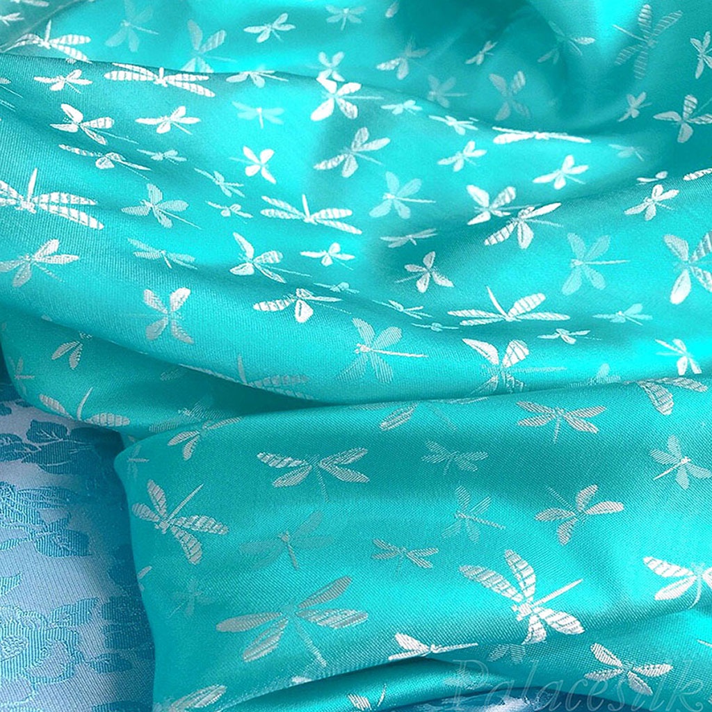 Vải lụa tơ tằm may áo dài CHUỒN CHUỒN, 100% silk, mềm mượt và thoáng mát