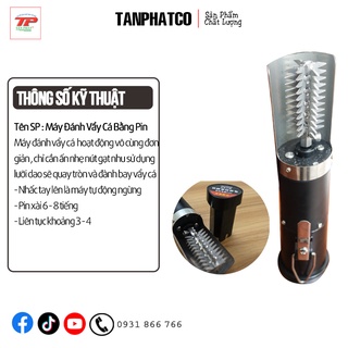 Máy Đánh Vẩy Cá Bằng Pin , sử dụng 8 tiếng , chống nước cực tốt | TANPHATCO.VN
