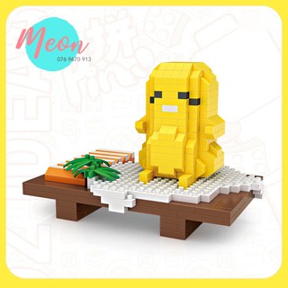 Mini Block | Đồ chơi xếp hình lego | - Trứng lười Gudetama - 450 pcs - Size L